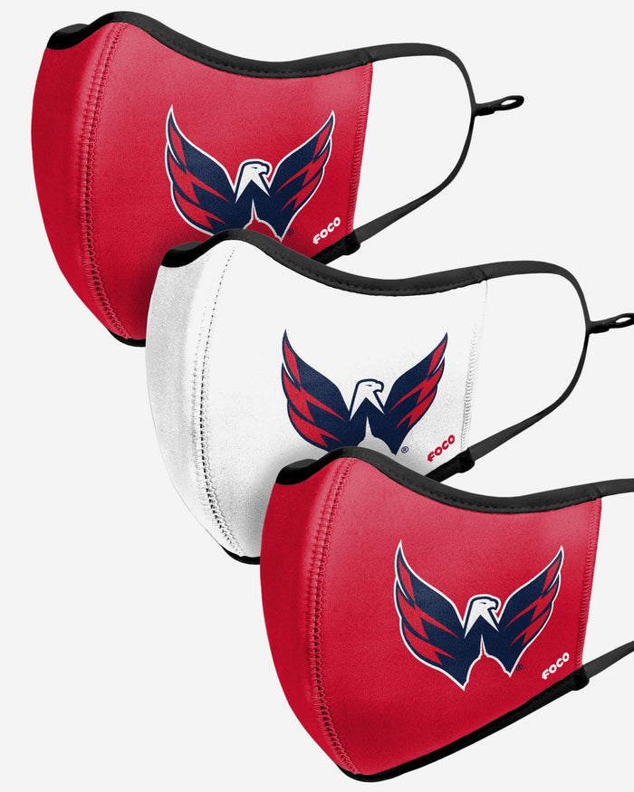 Washington Capitals Sport 3 Pack Face Cover FOCO - FOCO.com