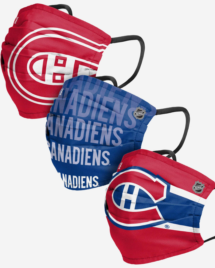 Montreal Canadiens Matchday 3 Pack Face Cover FOCO - FOCO.com