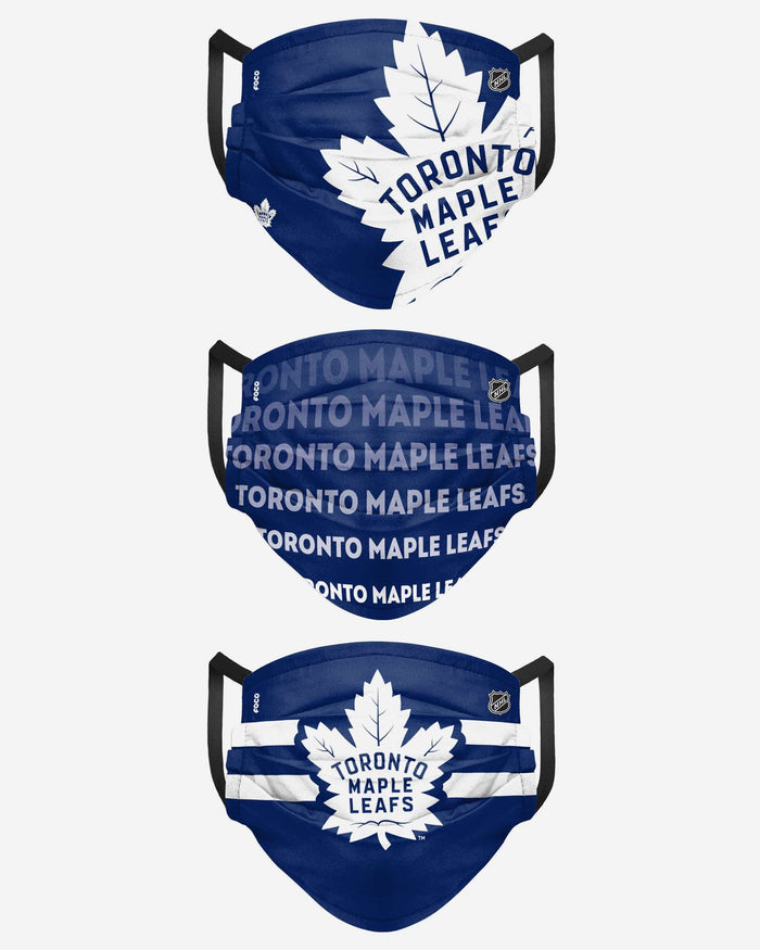 Toronto Maple Leafs Matchday 3 Pack Face Cover FOCO - FOCO.com