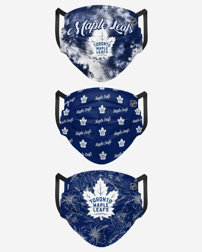 Toronto Maple Leafs Womens Matchday 3 Pack Face Cover FOCO - FOCO.com