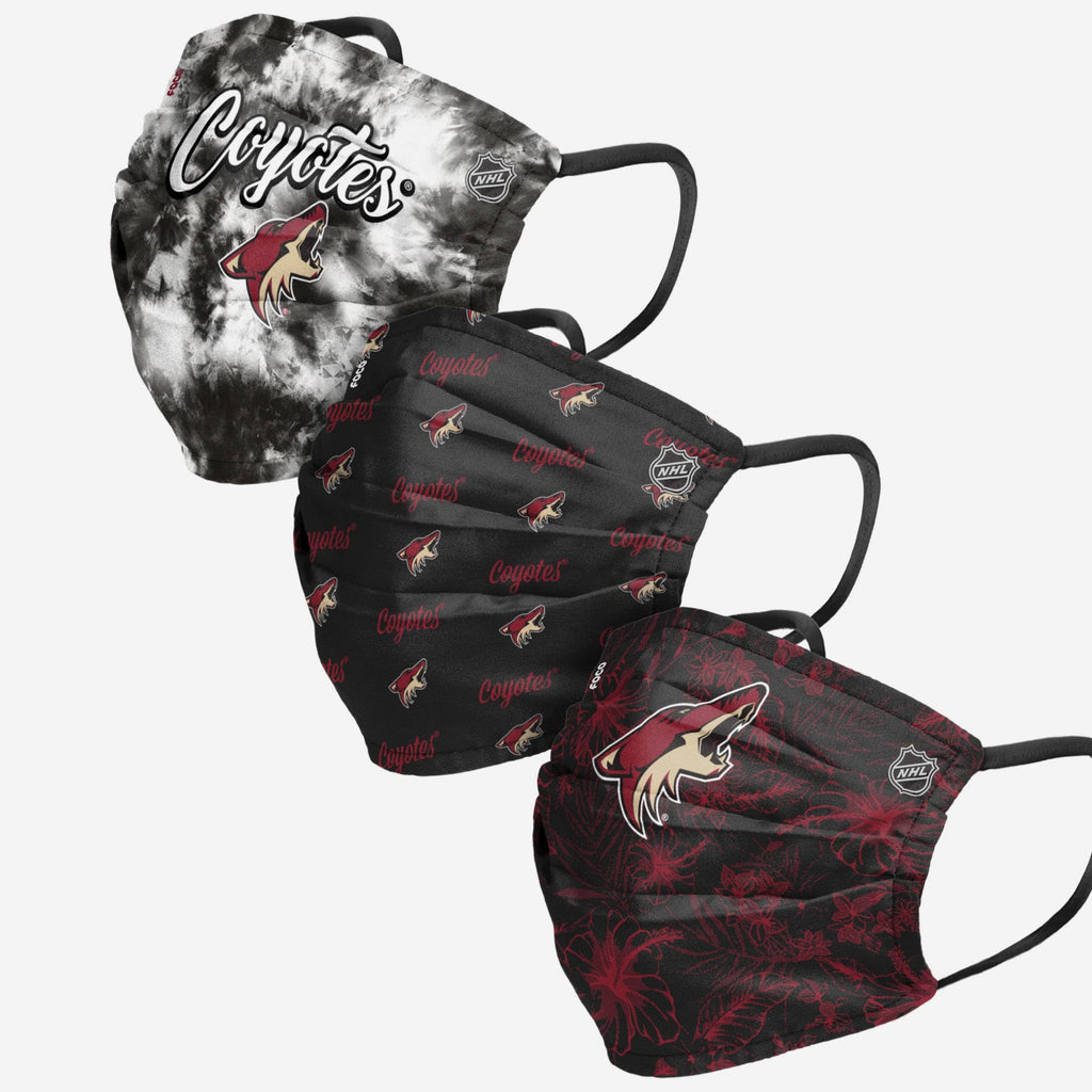 Arizona Coyotes Womens Matchday 3 Pack Face Cover FOCO - FOCO.com