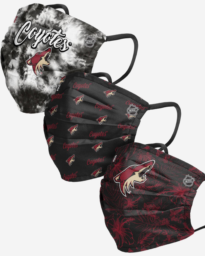 Arizona Coyotes Womens Matchday 3 Pack Face Cover FOCO - FOCO.com