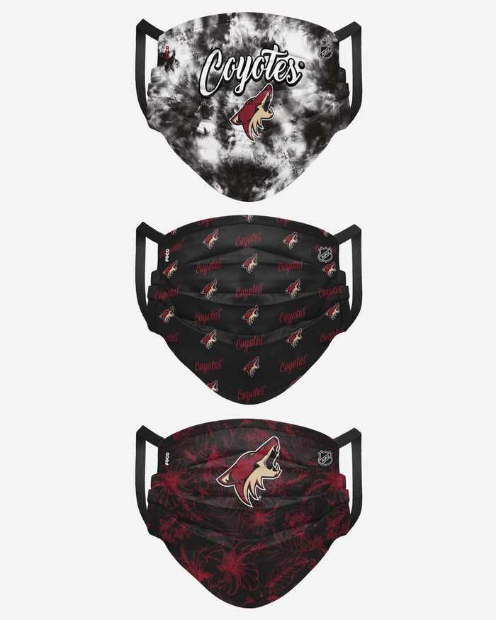 Arizona Coyotes Womens Matchday 3 Pack Face Cover FOCO - FOCO.com