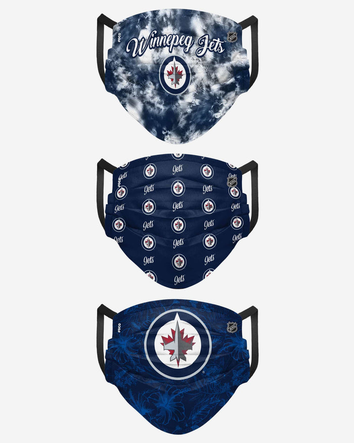 Winnipeg Jets Womens Matchday 3 Pack Face Cover FOCO - FOCO.com