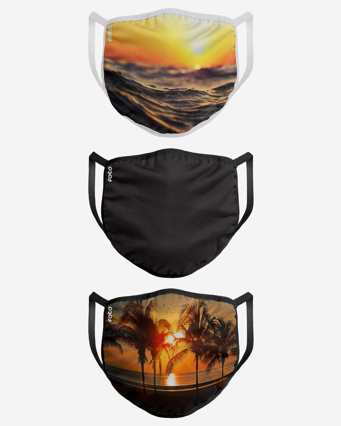 Beach Life 3 Pack Face Cover FOCO - FOCO.com