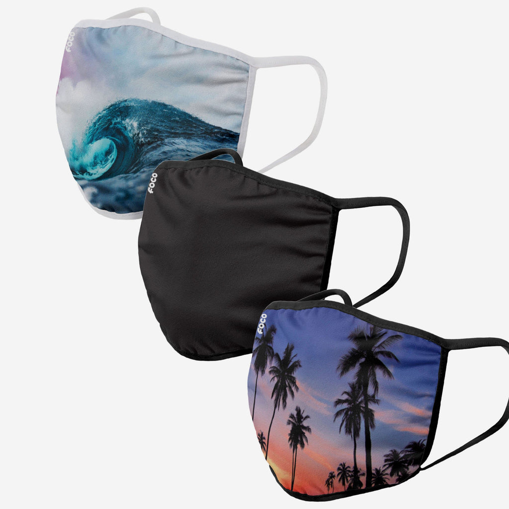 Paradise 3 Pack Face Cover FOCO - FOCO.com