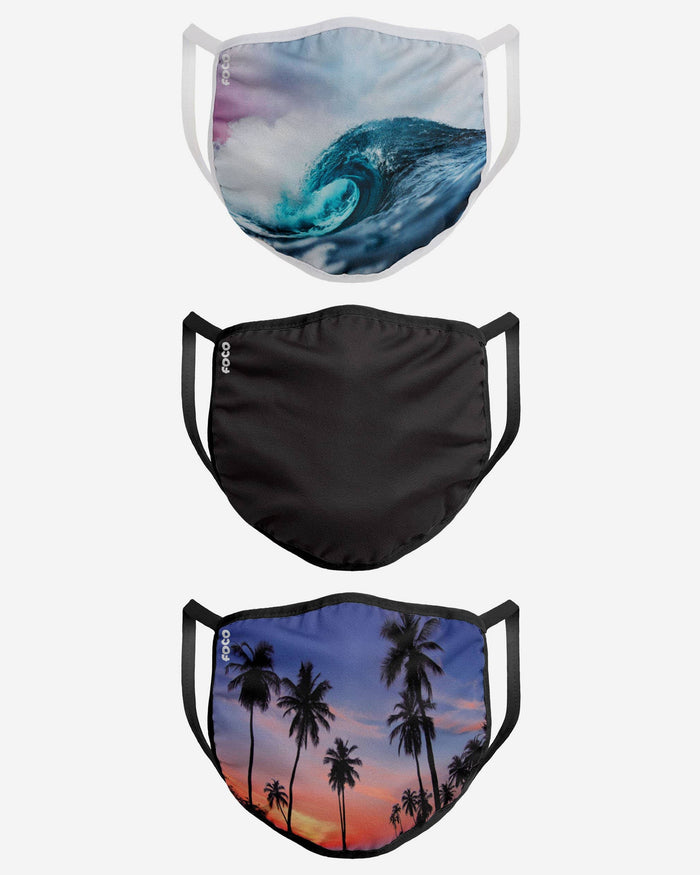 Paradise 3 Pack Face Cover FOCO - FOCO.com