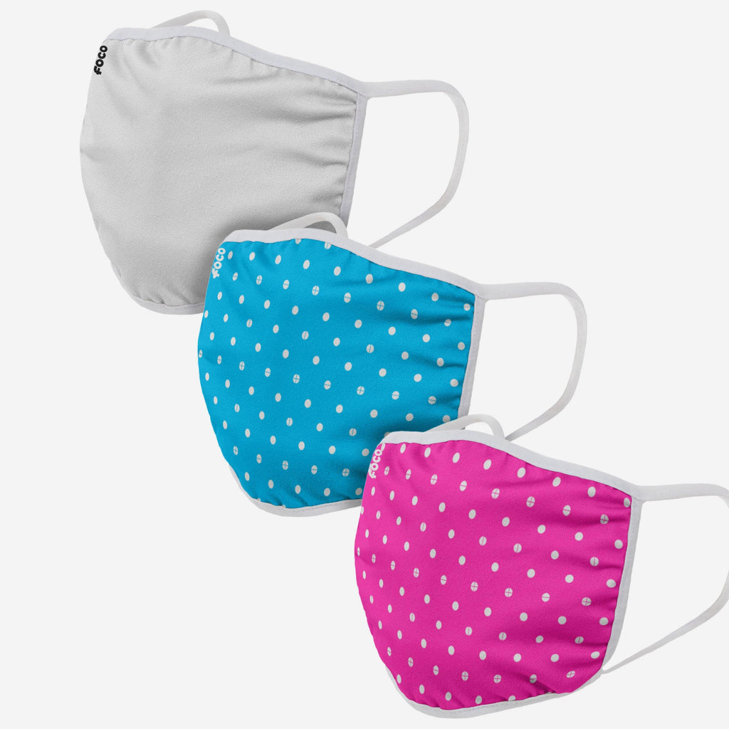 Polka Dots 3 Pack Face Cover FOCO - FOCO.com