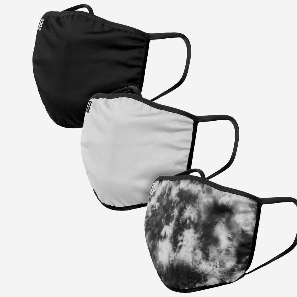 Black & White 3 Pack Face Cover FOCO - FOCO.com