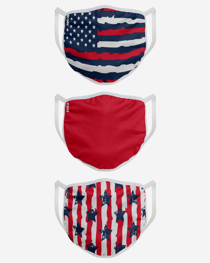 Distressed Americana 3 Pack Face Cover FOCO - FOCO.com