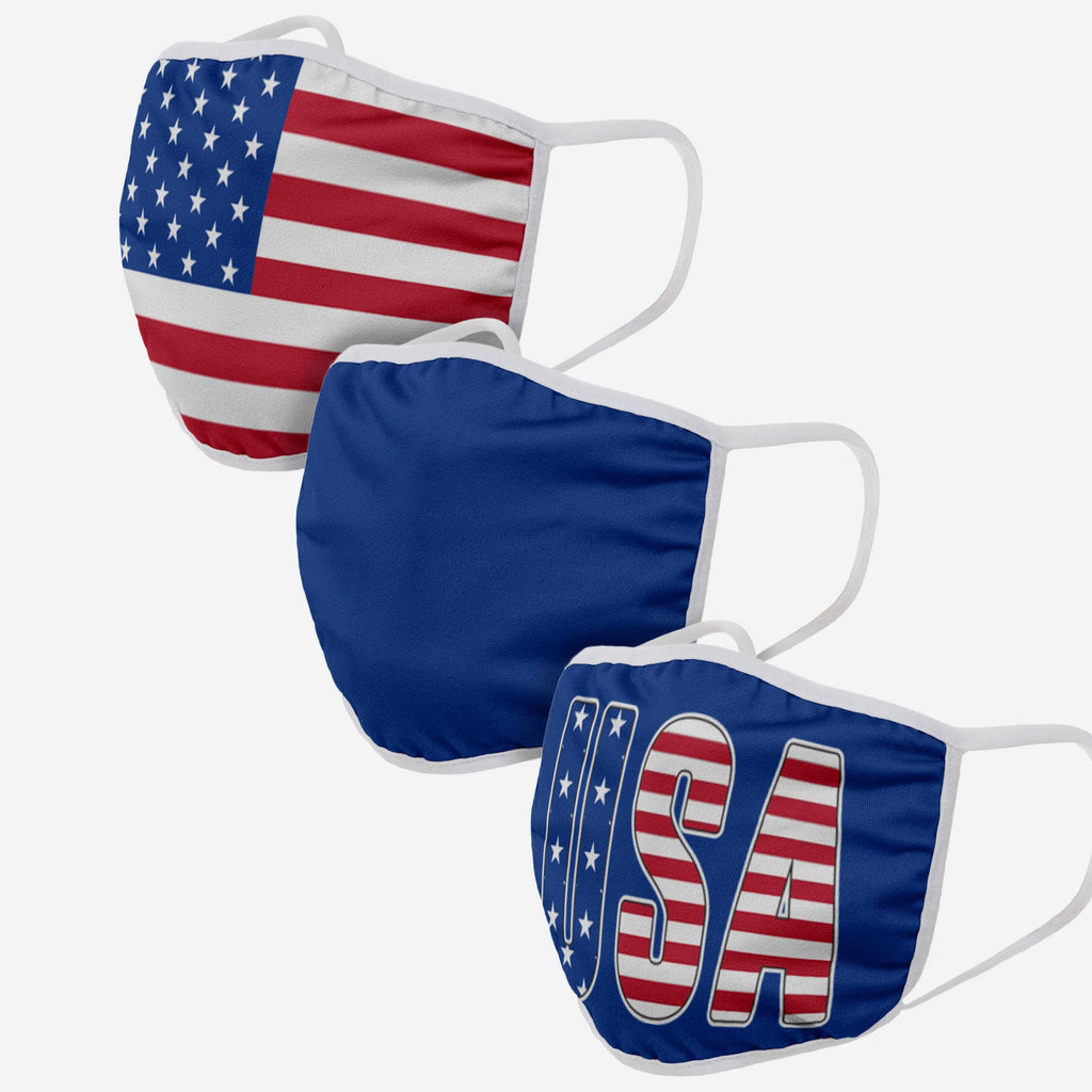 Americana 3 Pack Face Cover FOCO - FOCO.com