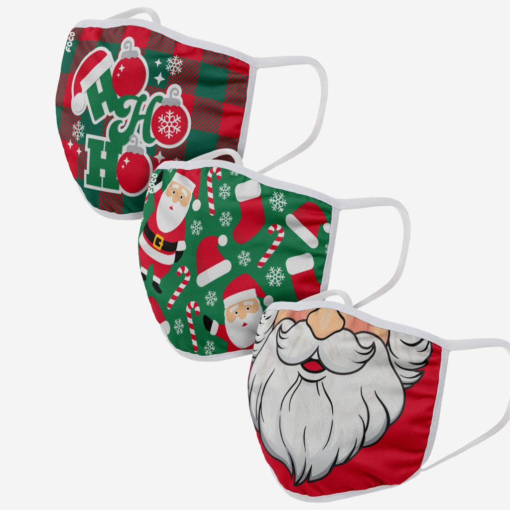 Christmas 3 Pack Face Cover FOCO - FOCO.com