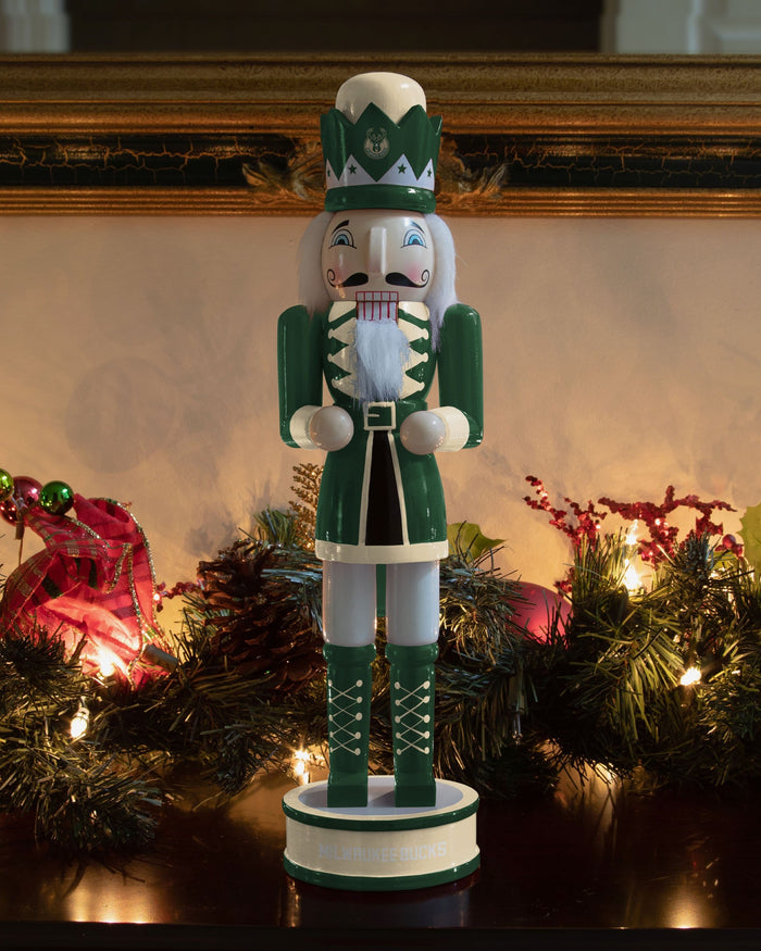 Milwaukee Bucks Team Spirit Nutcracker FOCO - FOCO.com