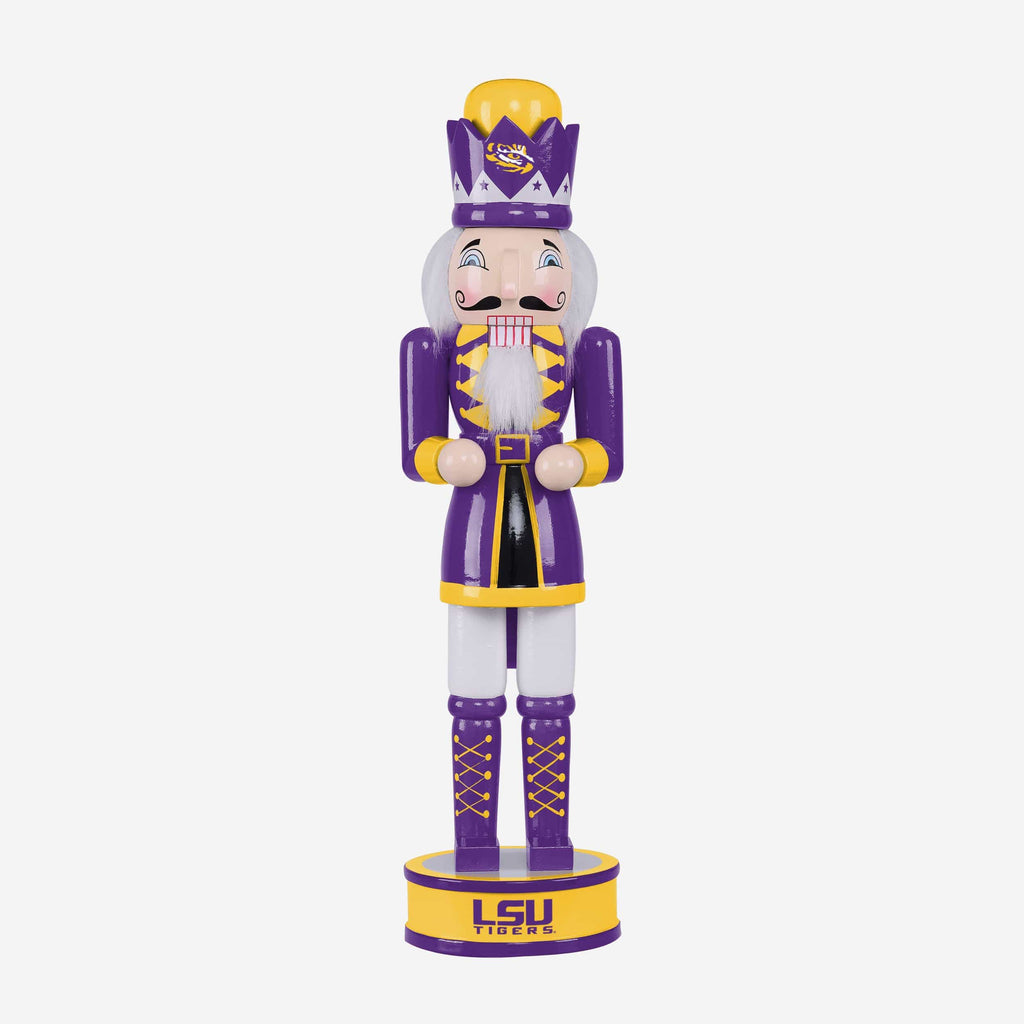 LSU Tigers Team Spirit Nutcracker FOCO - FOCO.com