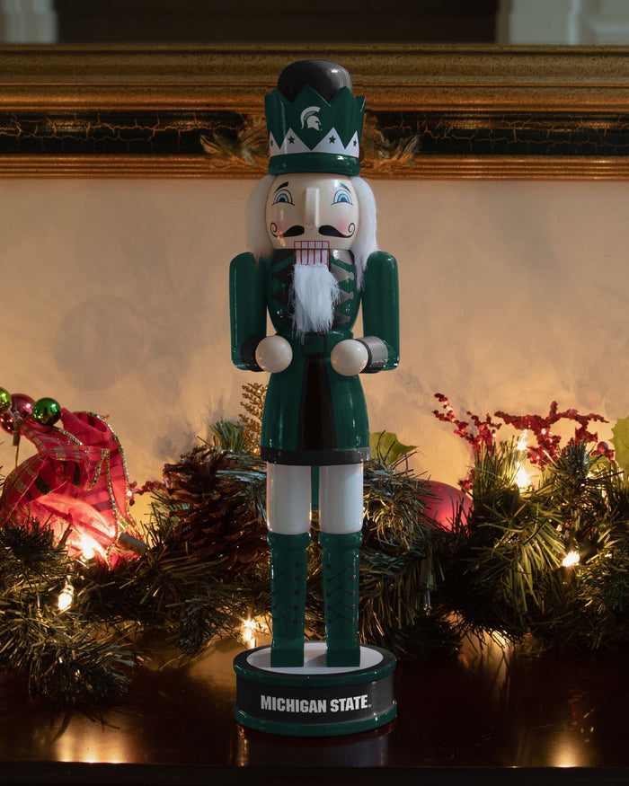 Michigan State Spartans Team Spirit Nutcracker FOCO - FOCO.com