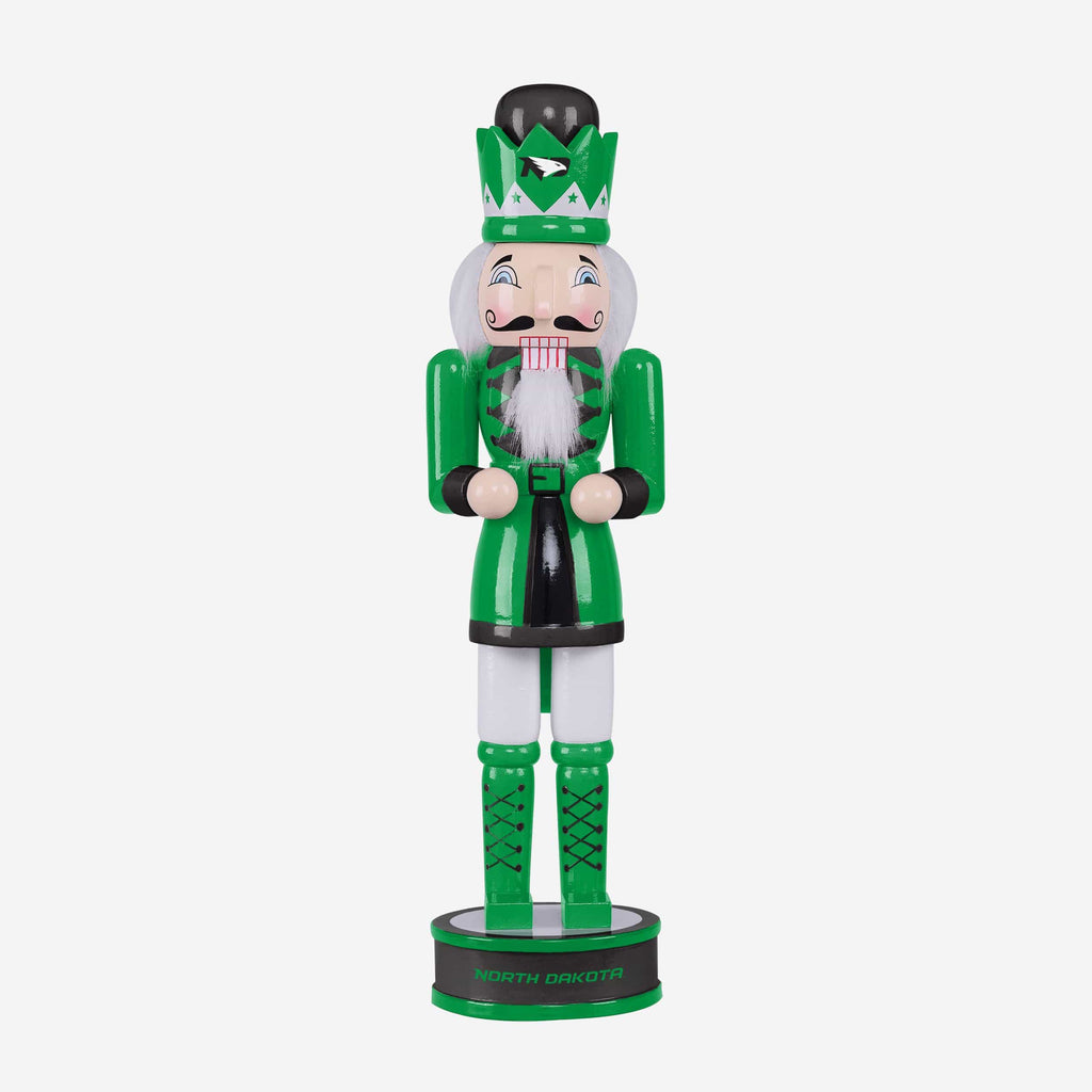 North Dakota Fighting Hawks Team Spirit Nutcracker FOCO - FOCO.com