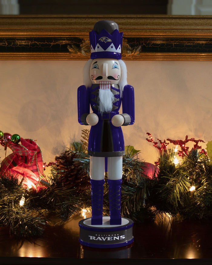 Baltimore Ravens Team Spirit Nutcracker FOCO - FOCO.com