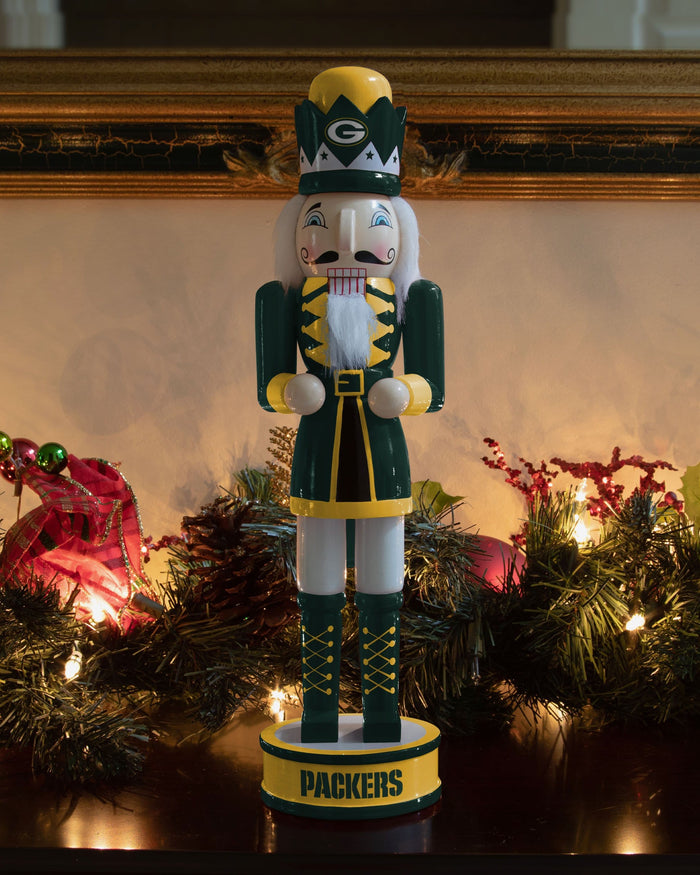 Green Bay Packers Team Spirit Nutcracker FOCO - FOCO.com