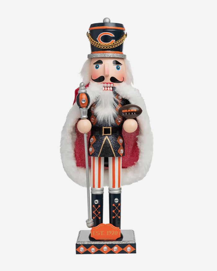 Chicago Bears Glitter Nutcracker FOCO - FOCO.com