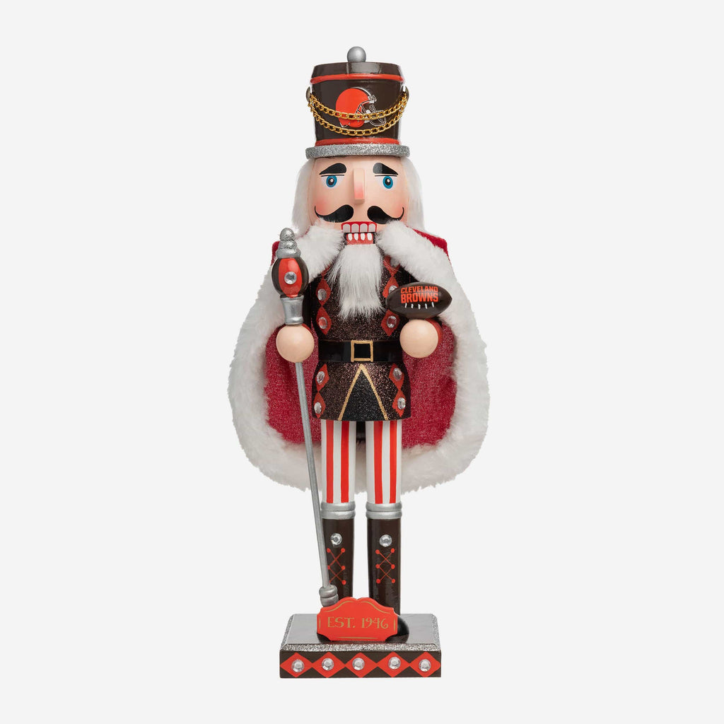 Cleveland Browns Glitter Nutcracker FOCO - FOCO.com