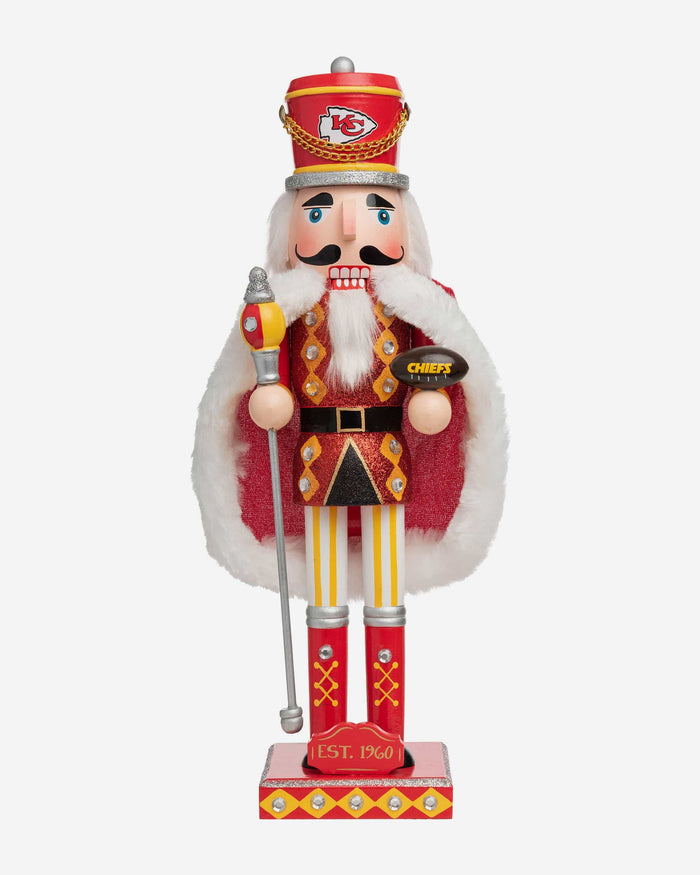 Kansas City Chiefs Glitter Nutcracker FOCO - FOCO.com