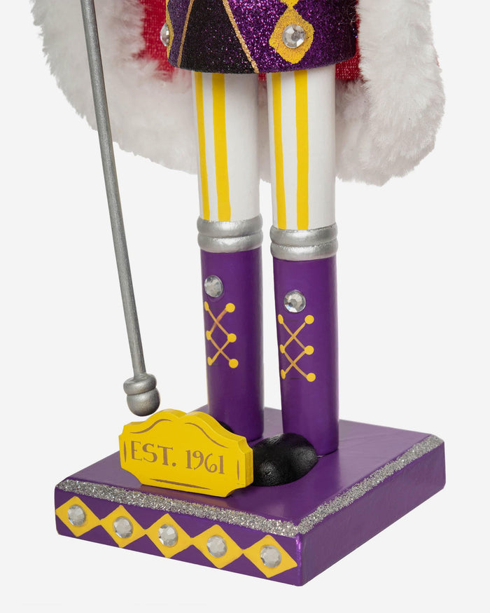 Minnesota Vikings Glitter Nutcracker FOCO - FOCO.com