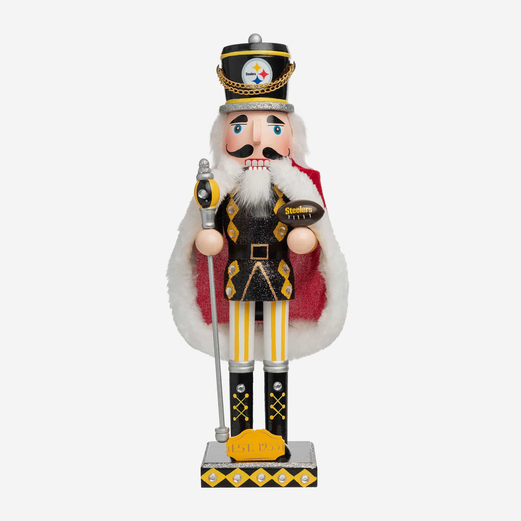 Pittsburgh Steelers Glitter Nutcracker FOCO - FOCO.com