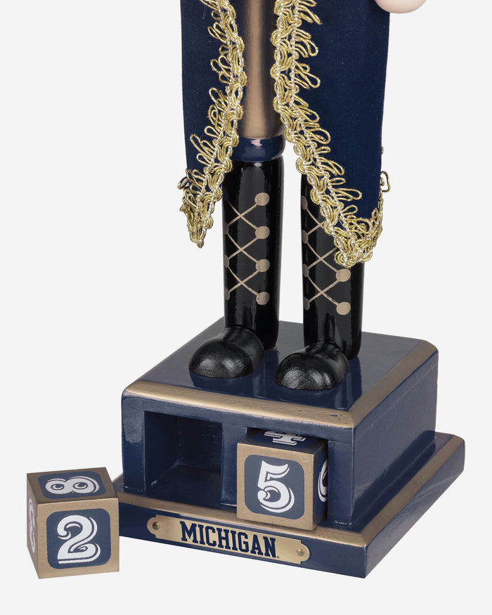 Michigan Wolverines Countdown Nutcracker FOCO - FOCO.com