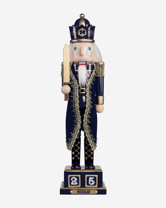 Michigan Wolverines Countdown Nutcracker FOCO - FOCO.com