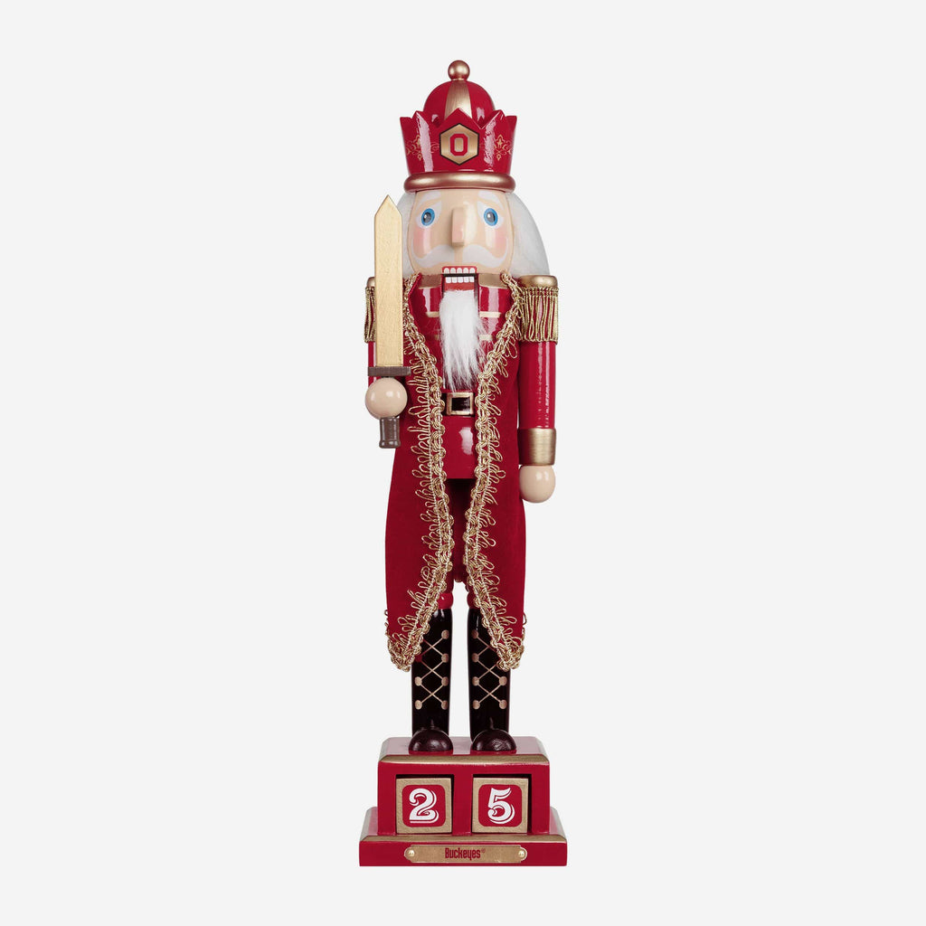 Ohio State Buckeyes Countdown Nutcracker FOCO - FOCO.com