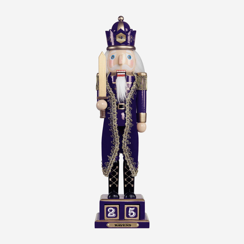 Baltimore Ravens Countdown Nutcracker FOCO - FOCO.com