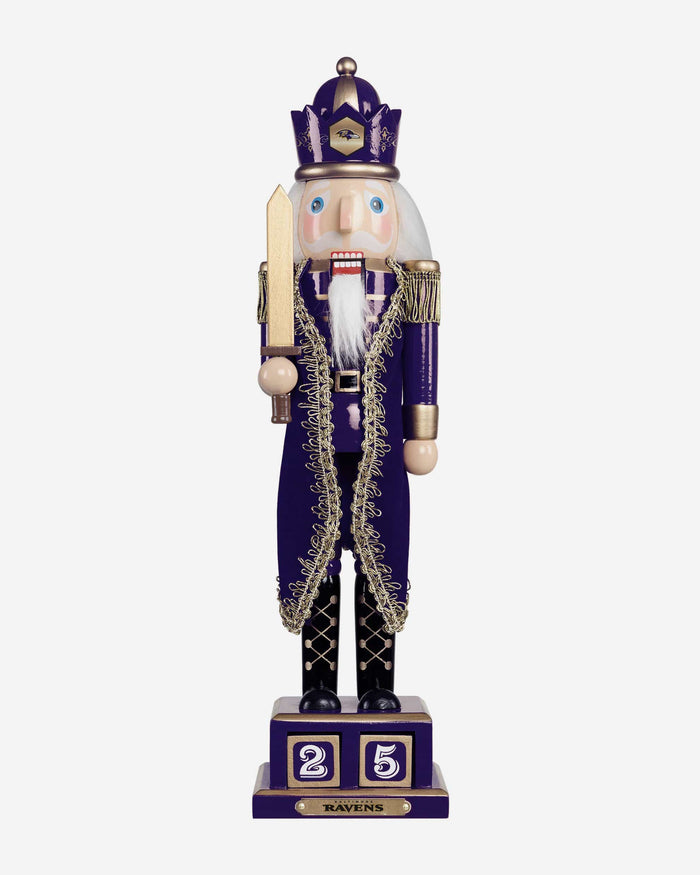 Baltimore Ravens Countdown Nutcracker FOCO - FOCO.com