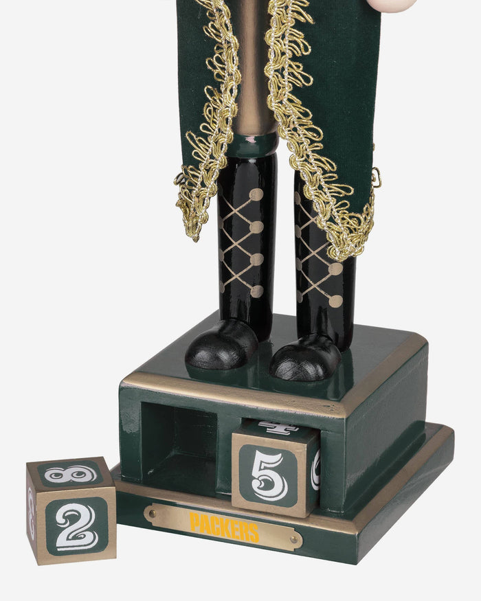 Green Bay Packers Countdown Nutcracker FOCO - FOCO.com