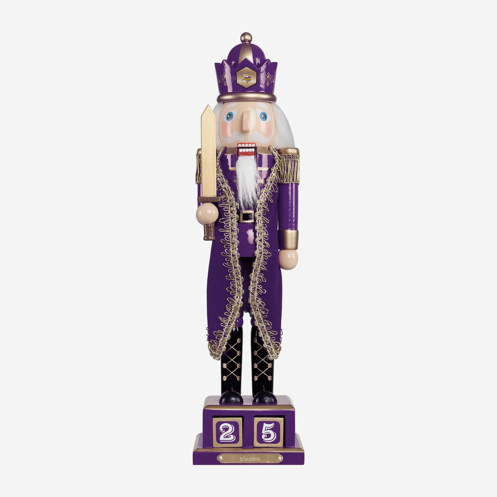 Minnesota Vikings Countdown Nutcracker FOCO - FOCO.com