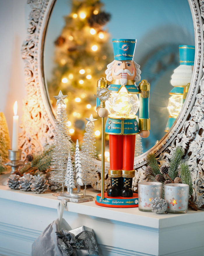 Miami Dolphins Light Up Nutcracker FOCO - FOCO.com