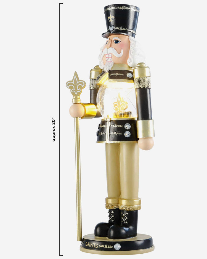 New Orleans Saints Light Up Nutcracker FOCO - FOCO.com