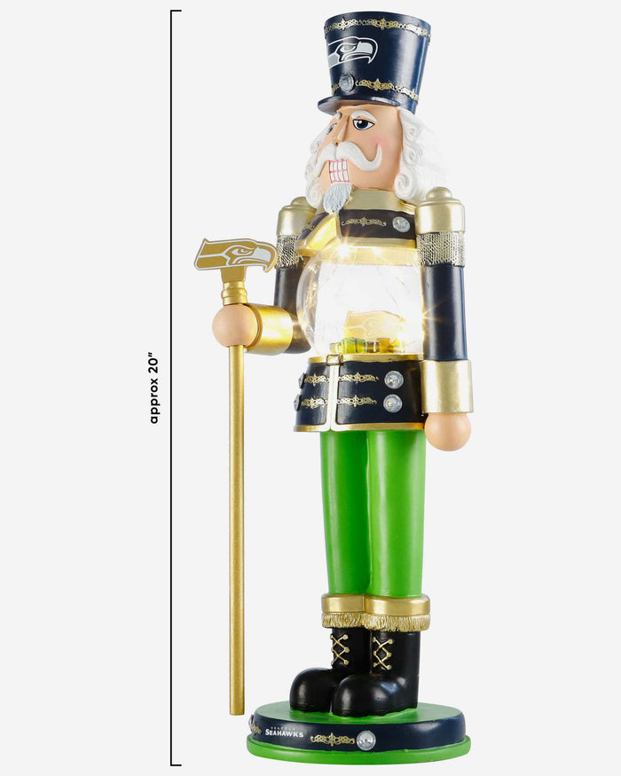 Seattle Seahawks Light Up Nutcracker FOCO - FOCO.com