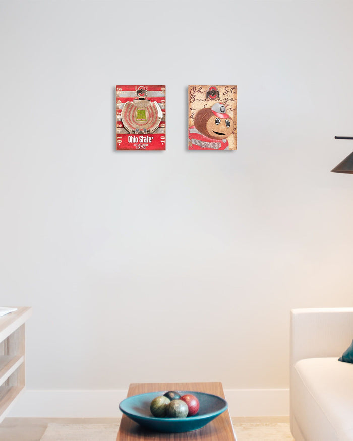 Ohio State Buckeyes Ohio Stadium Wall Plaque FOCO - FOCO.com