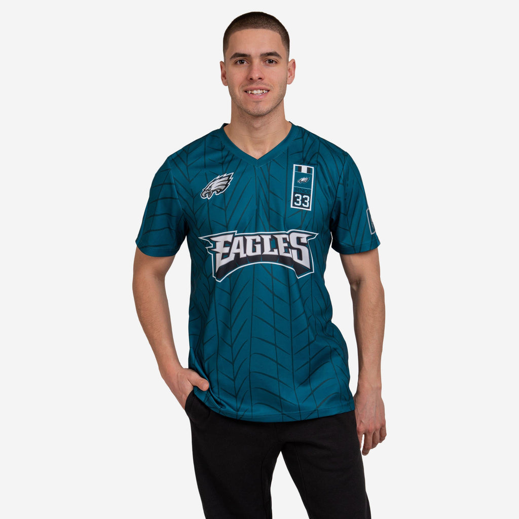 Philadelphia Eagles Short Sleeve Soccer Style Jersey FOCO S - FOCO.com