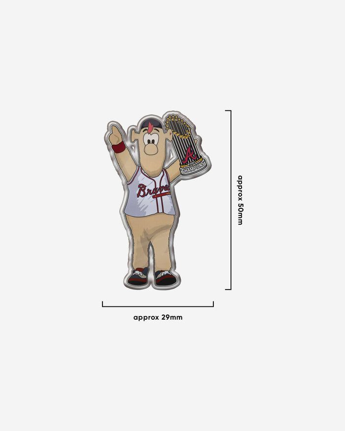 Atlanta Braves 2021 World Series Champions Mascot & Trophy 2 Pack Pin Set FOCO - FOCO.com