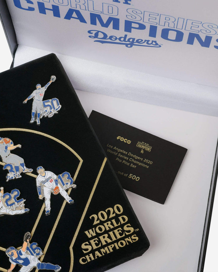 Los Angeles Dodgers 2020 World Series Champions Pro Pinz Set FOCO - FOCO.com