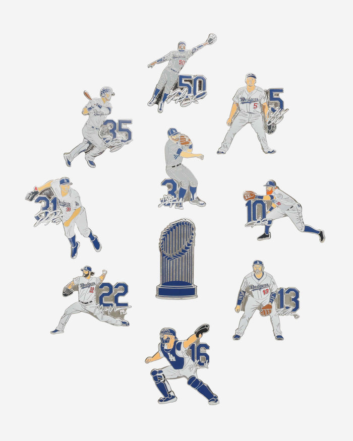 Los Angeles Dodgers 2020 World Series Champions Pro Pinz Set FOCO - FOCO.com