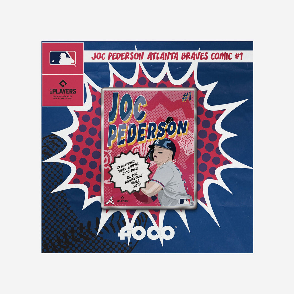 Joc Pederson Atlanta Braves Comic Single Pin FOCO - FOCO.com