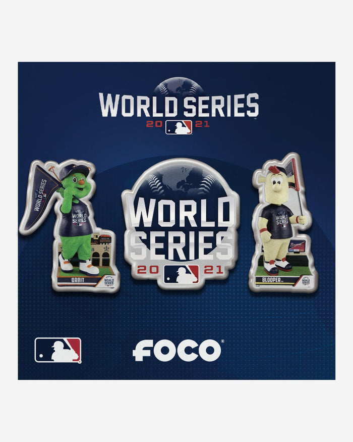 Atlanta Braves & Houston Astros 2021 World Series 3 Pack Pin Set FOCO - FOCO.com