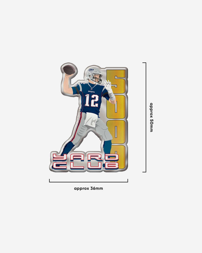 Tom Brady New England Patriots 5000 Passing Yards Pin FOCO - FOCO.com