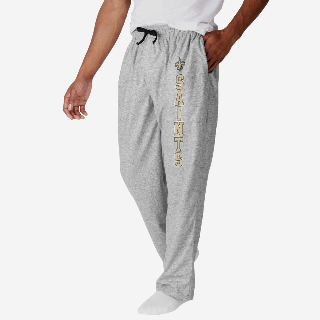 New Orleans Saints Athletic Gray Lounge Pants FOCO S - FOCO.com