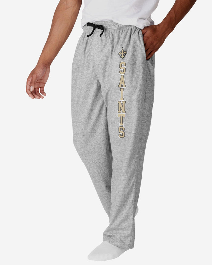 New Orleans Saints Athletic Gray Lounge Pants FOCO S - FOCO.com