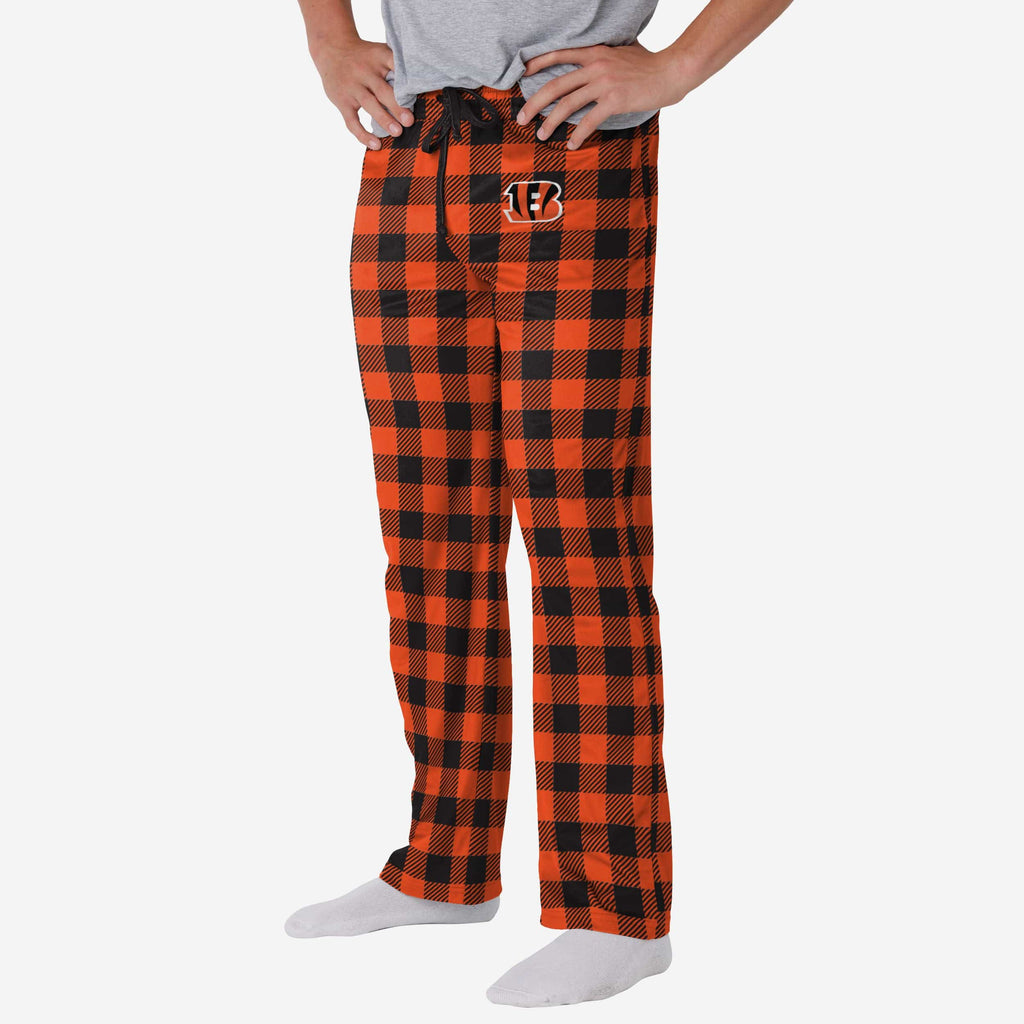 Cincinnati Bengals Buffalo Check Lounge Pants FOCO S - FOCO.com