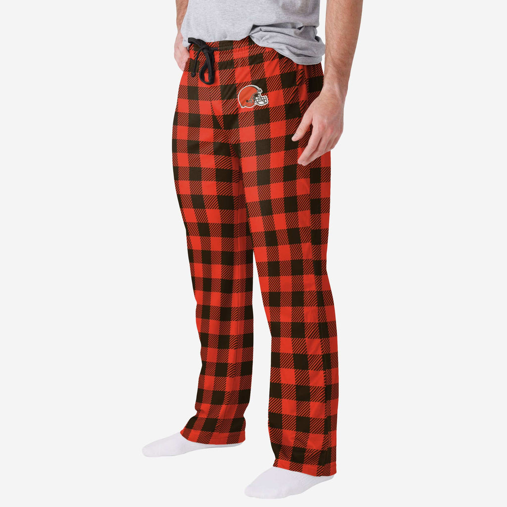 Cleveland Browns Buffalo Check Lounge Pants FOCO S - FOCO.com