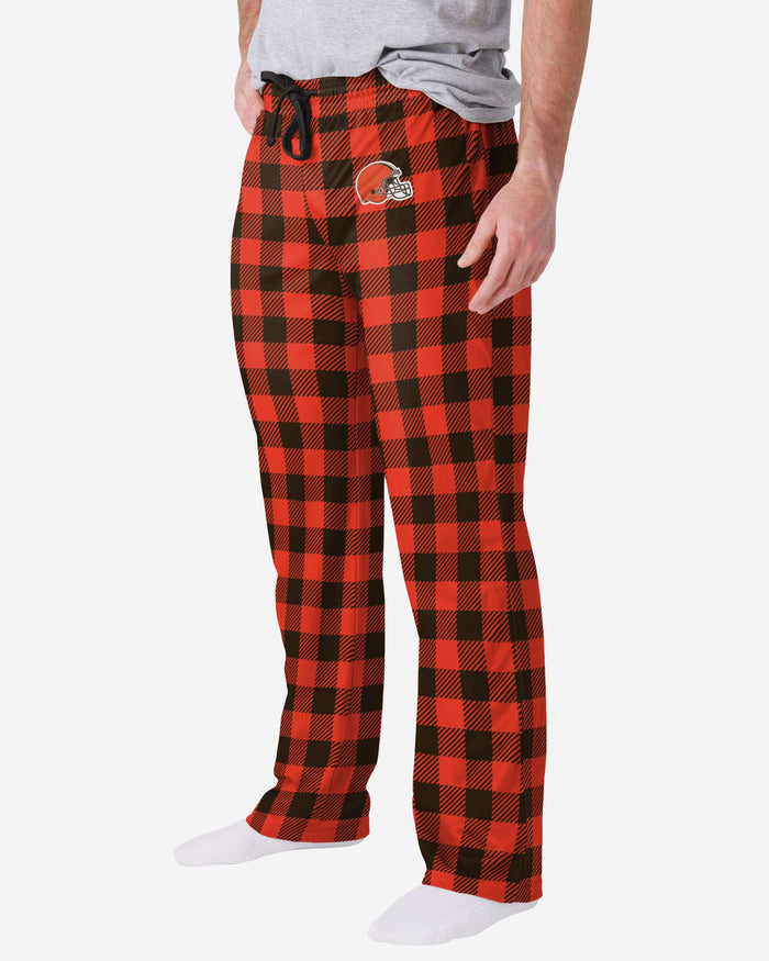 Cleveland Browns Buffalo Check Lounge Pants FOCO S - FOCO.com